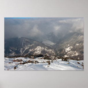 Poster Courchevel 1850 3 Vallées Alpes françaises France