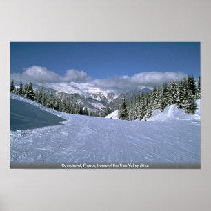 Poster Courchevel, France, home of the Tree Valley ski ar