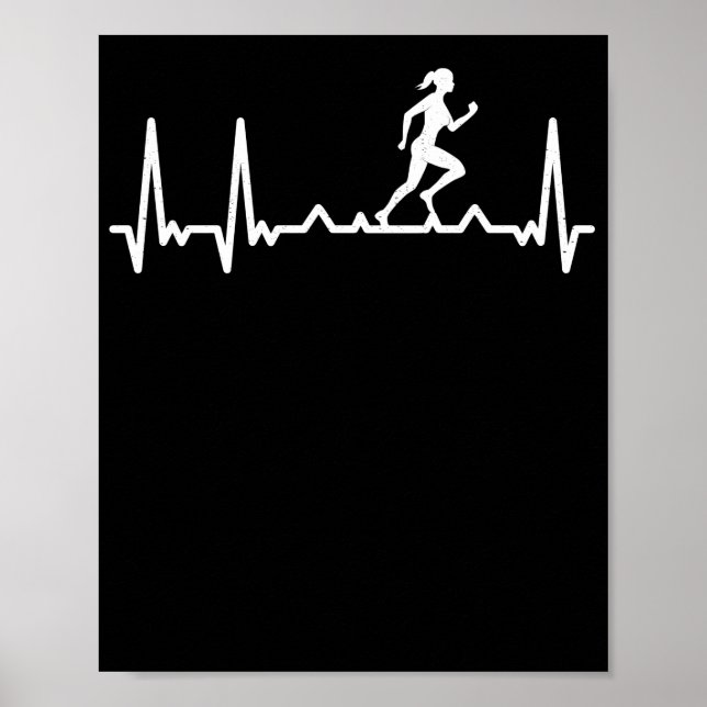 Poster Coureur de battement de coeur pulse Sport pulse (Devant)