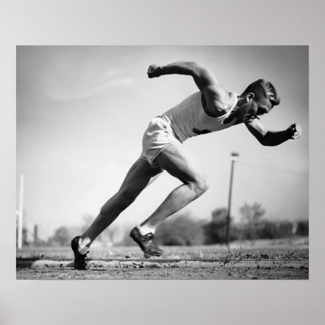 Poster Coureur masculin (Devant)