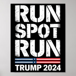 Poster Coureur Spot Run Trump Président Trump