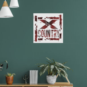 Poster Coureur XC cross-country