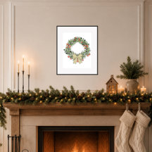Couronne de Noël botanique