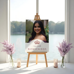 Poster Couronne de Tiara Élégante Princesse Quinceañera E