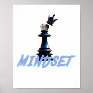 Poster Couronne d'échecs créative