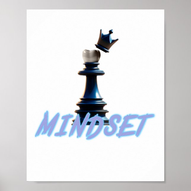 Poster Couronne d'échecs créative (Devant)