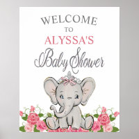 Couronne d'éléphant Princesse Rose Bienvenue Baby