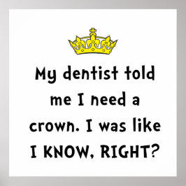 Poster Couronne dentiste