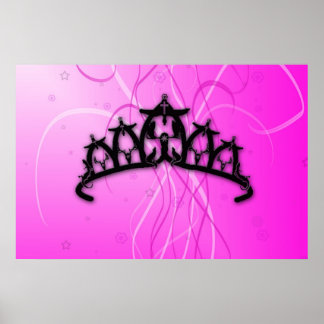 Poster Couronne princesse viking rose