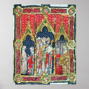 Poster Couronnement des rois d'Aragon et de Castille