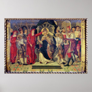 Poster Couronnement du Pape Celestine V en août 1294