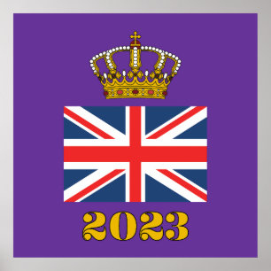 Poster Couronnement du roi Charles III 2023 Royaume-Uni C