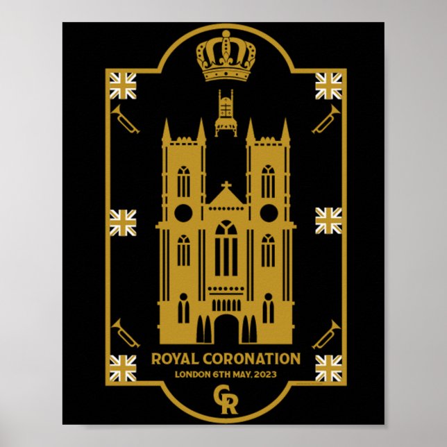 Poster Couronnement royal Abbaye de Westminster  (Devant)