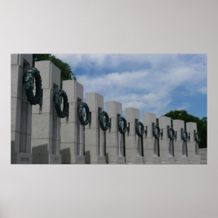 Poster Couronnes commémoratives de la Seconde Guerre mond