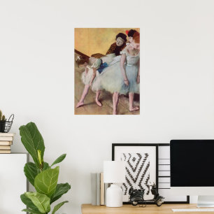 Poster Cours de Danse par Edgar Degas, Ballet Vintage
