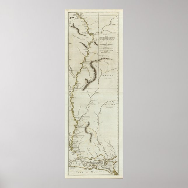 Poster Cours de la rivière Mississipi (Devant)