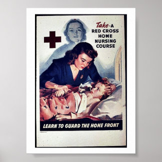 Poster Cours de soins infirmiers à domicile à l'aide d'un