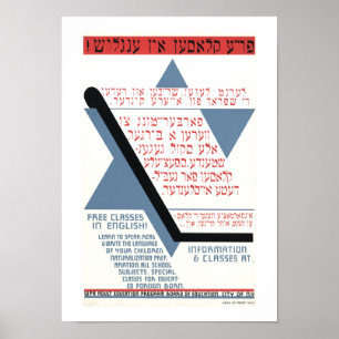 Poster Cours gratuits en anglais !