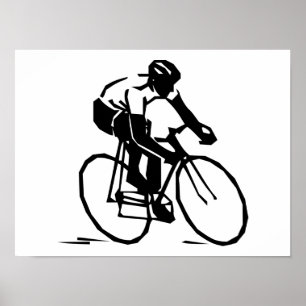 Poster Course à vélo