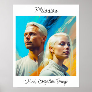 Poster Course Alien Extraterrestre des Pléiadiens