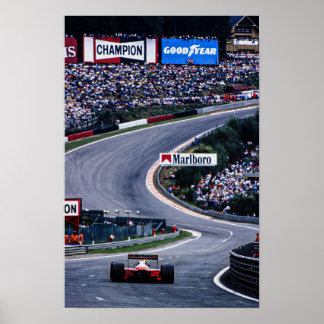 Poster Course d'Ayrton Belgique