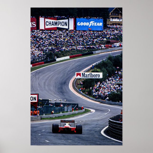 Poster Course d'Ayrton Belgique (Devant)