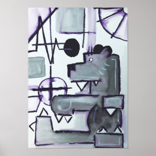 Poster Course de blanc