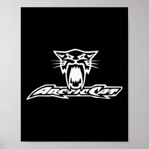 Poster Course de chats arctiques Motoneige Powersports Pu