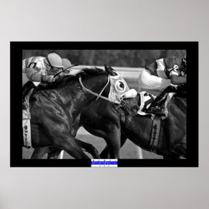 Poster Course de chevaux 002 B&W Mowat SpPh