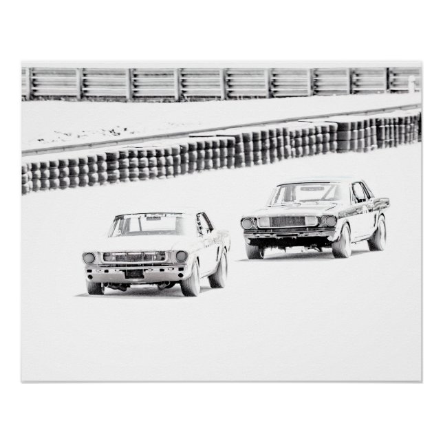 Poster Course du cheval (Devant)