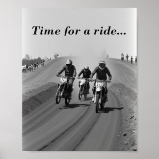 Poster Course sur piste plate