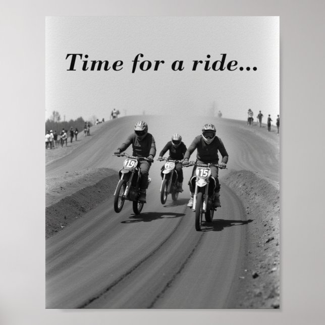 Poster Course sur piste plate (Devant)