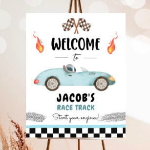 Poster Course Voiture Deux Fast Curious Boy Welcome Poste