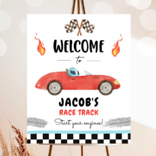 Poster Course Voiture Deux Fast Curious Boy Welcome Poste