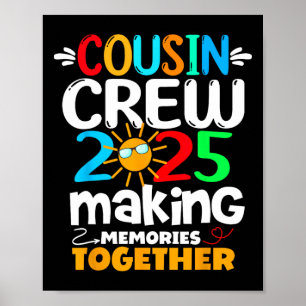 Poster Cousin Crew 2025 Voyage amusant en famille Rendre