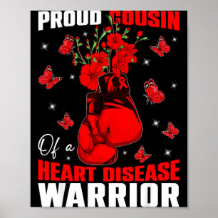 Poster Cousin d'un guerrier du cœur Sensibilisation à la