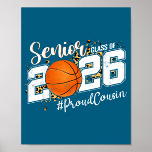 Poster Cousin Fier 2026 Illustration Basketball Senior