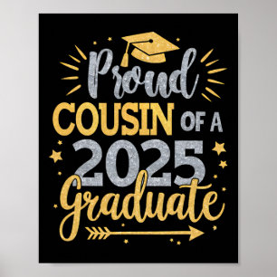 Poster Cousin Senior 2025 Cousin fière d'une Cl de 2025 D