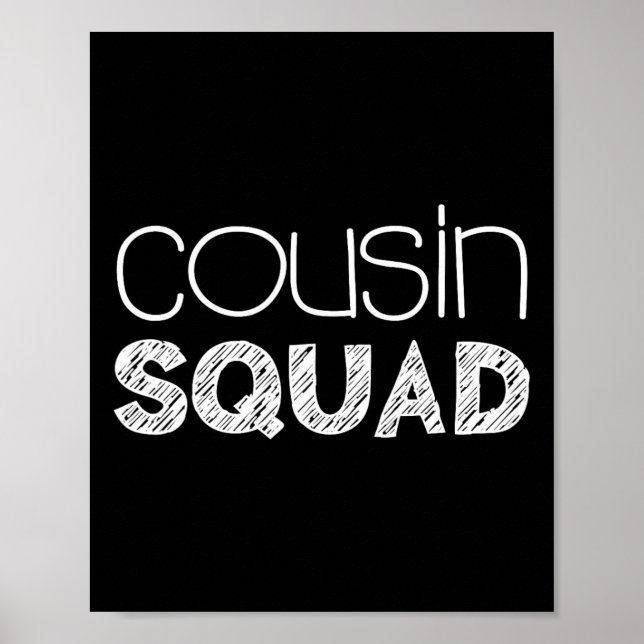 Poster Cousin Squad Adultes Enfants Cousin Giving (Devant)