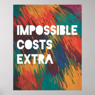 Poster Coût impossible supplémentaire
