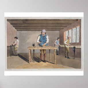 Poster Coutelier de Sheffield, de "costume de Yorkshire"