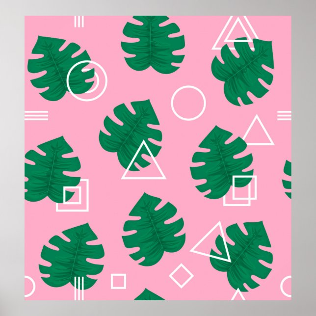 Poster couture de géométrie hipster de style moderne Abst (Devant)