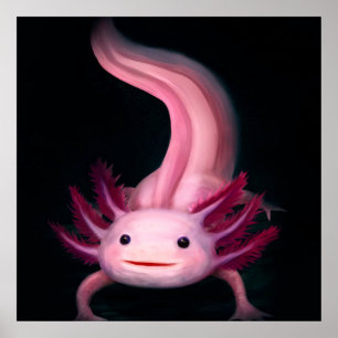 Poster Couverture Axolotl Idée cadeau mignonne