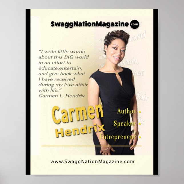 Poster Couverture Carmen Hendrix (Devant)