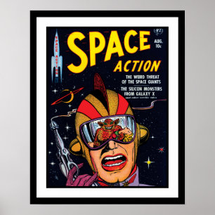 Poster Couverture de bande dessinée de science-fiction vi