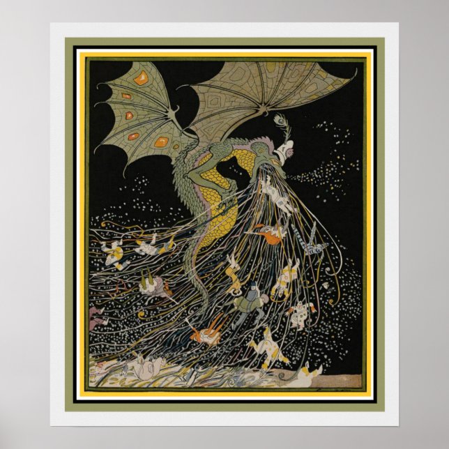 Poster Couverture de dragon Art Nouveau pour Jugend (Devant)