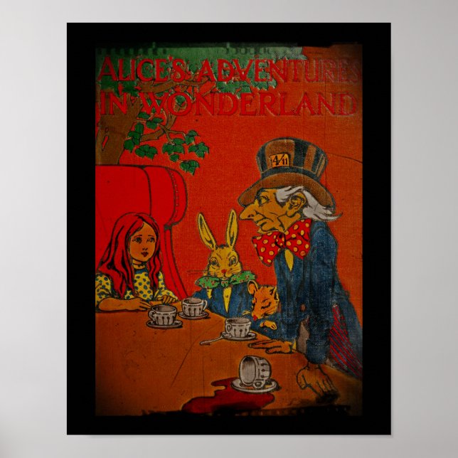 Poster Couverture de la fête du thé de Mad Hatter (Devant)