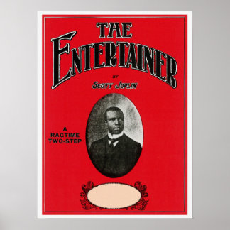 Poster Couverture de la feuille de chanson Scott Joplin