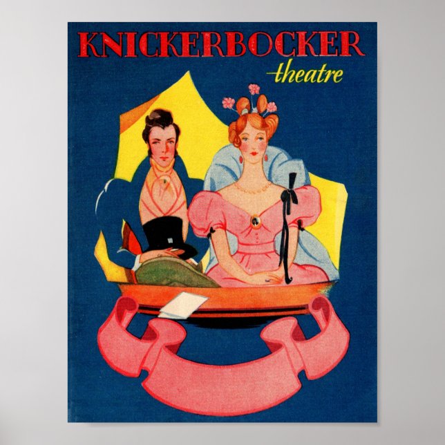 Poster Couverture de la feuille de théâtre Knickerbocker  (Devant)