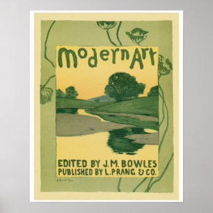 Poster Couverture de livre vintage d'art moderne de